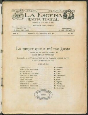 La mujer que a mí me gusta : comedia en dos cuadros