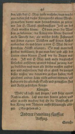 fünffter Auffzug.