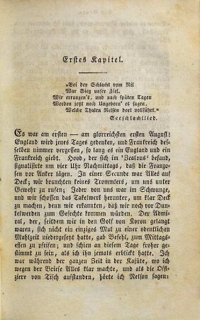 Ben Brace, der Letzte von Nelson's Agamemnonen : in drei Theilen, 2