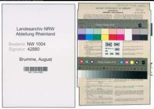 Entnazifizierung August Brumme , geb. 08.09.1902 (Aufseher)