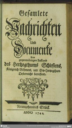 Neunzehendes Stück