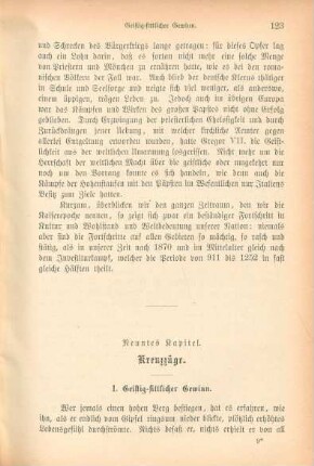 Neuntes Kapitel. Kreuzzüge