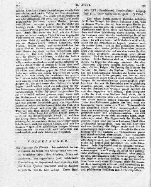 Die Nationen der Vorzeit, hauptsächlich in dem Zeiträume der Grösse von Griechenland und Rom, ihr häusliches Leben, ihre Arbeiten, Sitten und Gebräuche, zur angenehmen (und) belehrenden Unterhaltung der Jugend und ihrer Freunde, nach den besten Quellen bearbeitet und in Kupfern dargestellt, von D. Carl Lang. Erster Band. Mit XVI (illuminirten) Kupfertafeln. Leipzig, bey F. C. Dürr (1809) 262 S. gr. 8.