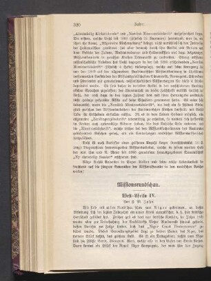 Missionsrundschau. West-Afrika IV