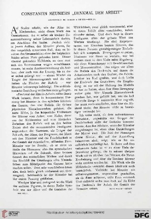Constantin Meuniers "Denkmal der Arbeit": ausgestellt bei Keller & Reiner - Berlin