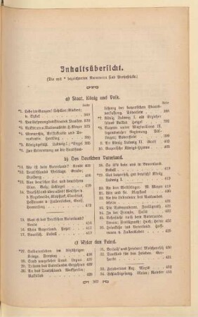 Inhaltsübersicht