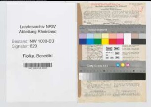 Entnazifizierung Benedikt Fiolka, geb. 02.11.1896 (Polizeibeamter)