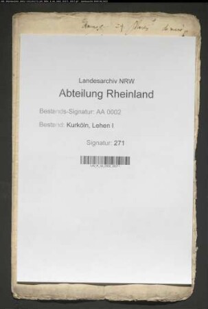 Bruchstücke eines Lehenprotokolls