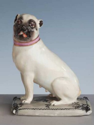 Mops auf Kissen
