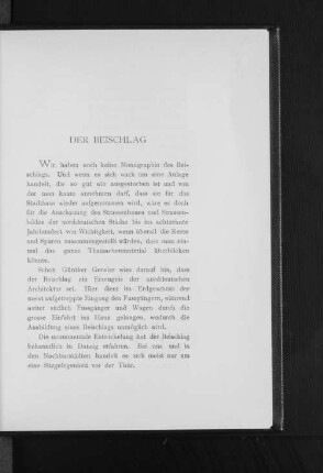 Der Beischlag