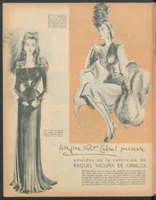 Josefina Vivot Cabral presenta: vestidos de la colección de Raquel Vicuña de Orrego
