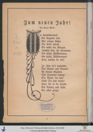Zum neuen Jahr!