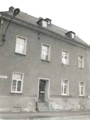 Marienberg, Obere Bahnhofstraße 6. Wohnhaus. Straßenansicht