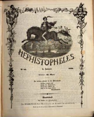 Mephistopheles : politisch-satyrische Wochenschrift mit Illustrationen. 1850 = No. 92 - 144