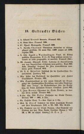 12-39, II. Gedruckte Bücher