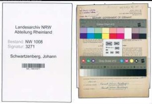 Entnazifizierung Johann Schwartzenberg , geb. 28.09.1894 (Elektriker)