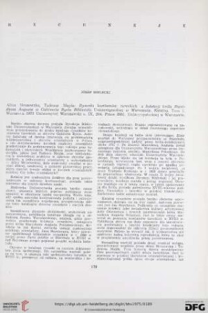[Rezension von: Alina Mrozowska, Tadeusz Majda, Rysunki kostiumów tureckich z kolekcji króla Stanisława Augusta w Gabinecie Rycin Biblioteki Uniwersyteckiej w Warszawie]