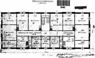 Waldenburg (Württ): Empfangsgebäude Verwaltungsgebäude Grundriß 1.Stock