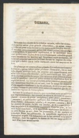 Oiseaux.