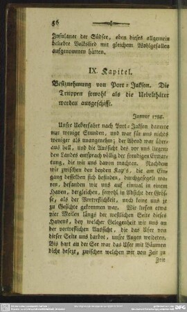 IX. Kapitel. Besitznehmung von Port-Jakson