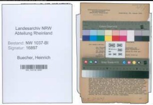Entnazifizierung Heinrich Buecher , geb. 05.03.1897 (Ingenieur)
