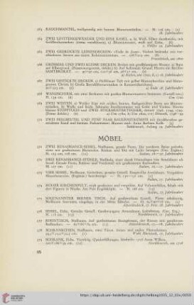 Möbel (Nr. 571-621)