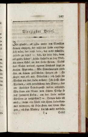 Vierzigster Brief.