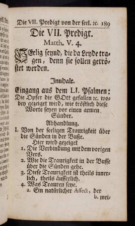 189-199, Die Opfer die Gott gefallen...