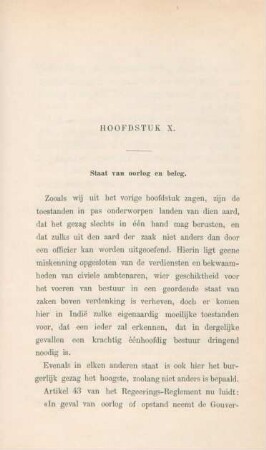 Hoofdstuk X. Staat van oorlog en beleg