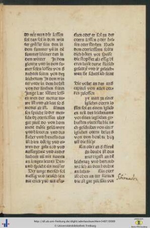 Das ander capitel von allen oderen zulassen.