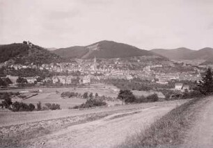 Biedenkopf, Ortsansicht : Biedenkopf. Ortsansicht von Nordosten mit Landgrafenschloss