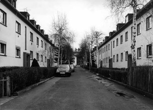 Pestalozzistraße, Westliche und östliche Randbebauung der Pestalozzistraße von Haus Nr. 1-12; Eschwege, Gesamtanlage