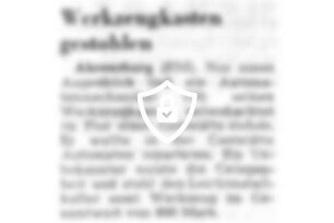Werkzeugkasten gestohlen