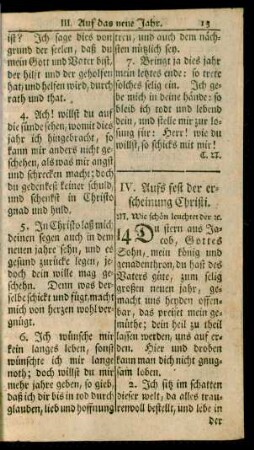 IV. Aufs fest der erscheinung Christi