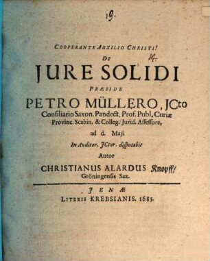 De Jure Solidi