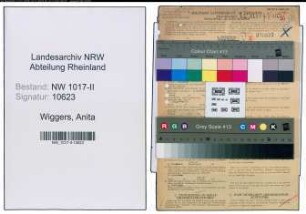 Entnazifizierung Anita Wiggers , geb. 01.02.1908 ()