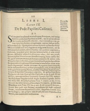 Libri I. Caput IX. De Pede Papismi Culinari.