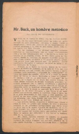 Mr. Buck, un hombre metódico