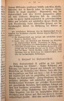 2. Entzweck der Erzbruderschaft.
