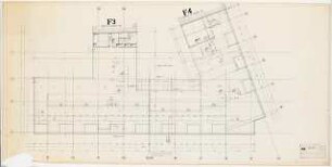 Geschäftshaus Knesebeckstraße/Kurfürstendamm, Berlin-Charlottenburg: 2. Bauabschnitt: Dachaufsicht 1:100