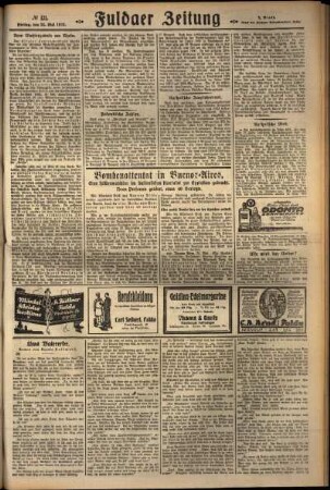 Zweite Ausgabe vom Freitag, den 25. Mai 1928.