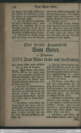 Das dritte Hauptstück. Vom Gebet