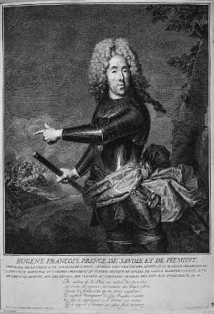 Bildnis des kaiserlichen Generalfeldmarschalls Prinz Francois Eugène von Savoie