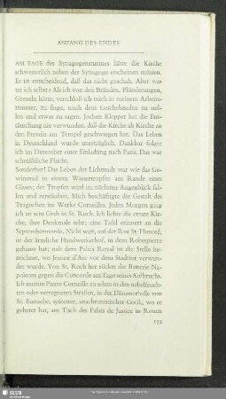 Anfang des Endes