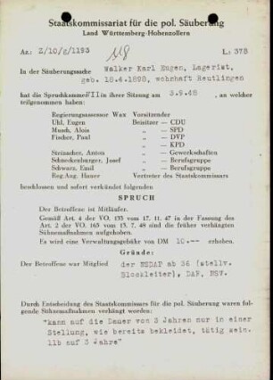 Walker, Karl Eugen
