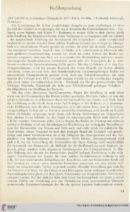 13: [Rezension von: Ars Graeca, Einbändiges Übungsbuch. XVI]