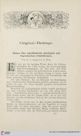 Einiges über amerikanische Autotypien und Reproductions-Einrichtungen