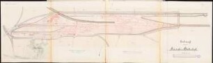 Hafenbahn mit Rangierbahnhof Schinkelwettbewerb 1889: Rangierbahnhof. Lageplan 1:1000