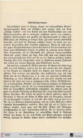 Schlußfolgerungen