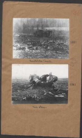 Zerstörter Tank